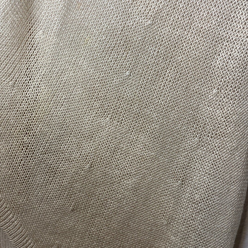 Eileen Fisher Linen Knit Waterfall Tan Vest XS/TP - Picture 8 of 11